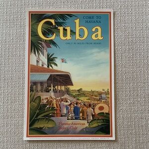 “Come to Havana Cuba” Travel Poster Art Print by K. Erickson